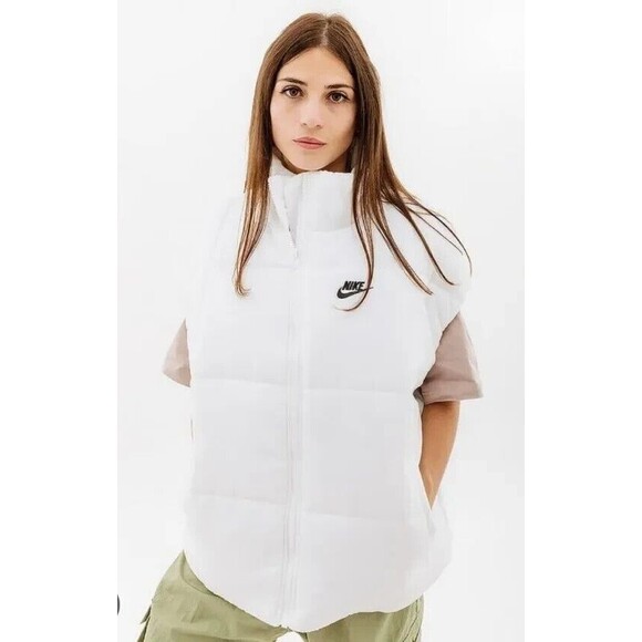 Womens Nike Sportswear Classic Oversized Puffer Vest Therma-FIT Loose Size Large - Picture 1 of 4